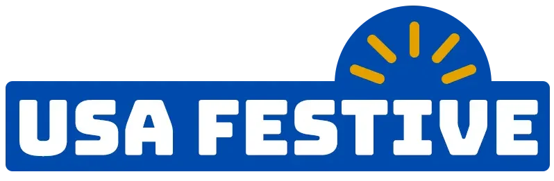 A Square PNG Image Showing USA Festive Official Website (https://usafestive.com/) Logo